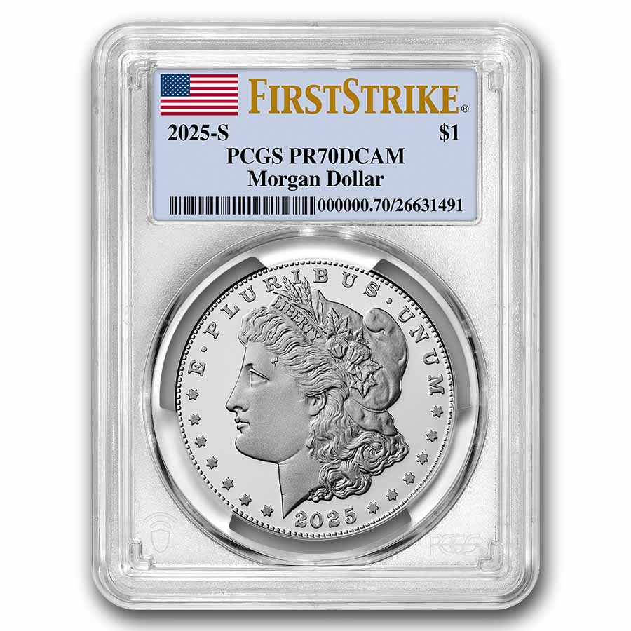 Buy 2025-S Proof Silver Morgan Dollar PR-70 PCGS FS | APMEX