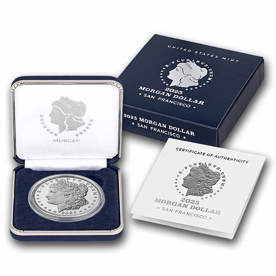 【新品/未使用】2015年 5ドル銀貨 絶滅種　ホオダ・レムクドリ　証明書付き Buy 2025-S Silver Morgan Dollar Proof (Box & COA) | APMEX