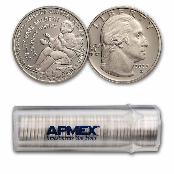 2025-S Stacey Park Milbern Women's Quarter Gem Proof 40-Coin Roll 2025-S Stacey Park Milbern Women's Quarter Gem Proof 40-Coin Roll