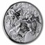 2025 Samoa 1 oz Silver 2 Tala Mermaid & Pearl BU