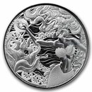 2025 Samoa 1 oz Silver 2 Tala Mermaid & Pearl BU