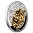 2025 Samoa 1 oz Silver Golden Flower Collection: Magnolia
