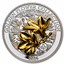 2025 Samoa 1 oz Silver Golden Flower Collection: Magnolia