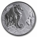 2025 Samoa 1 oz Silver Seahorse BU