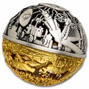 2025 Samoa 2 oz Silver Nature & Technology Filigree Spherical