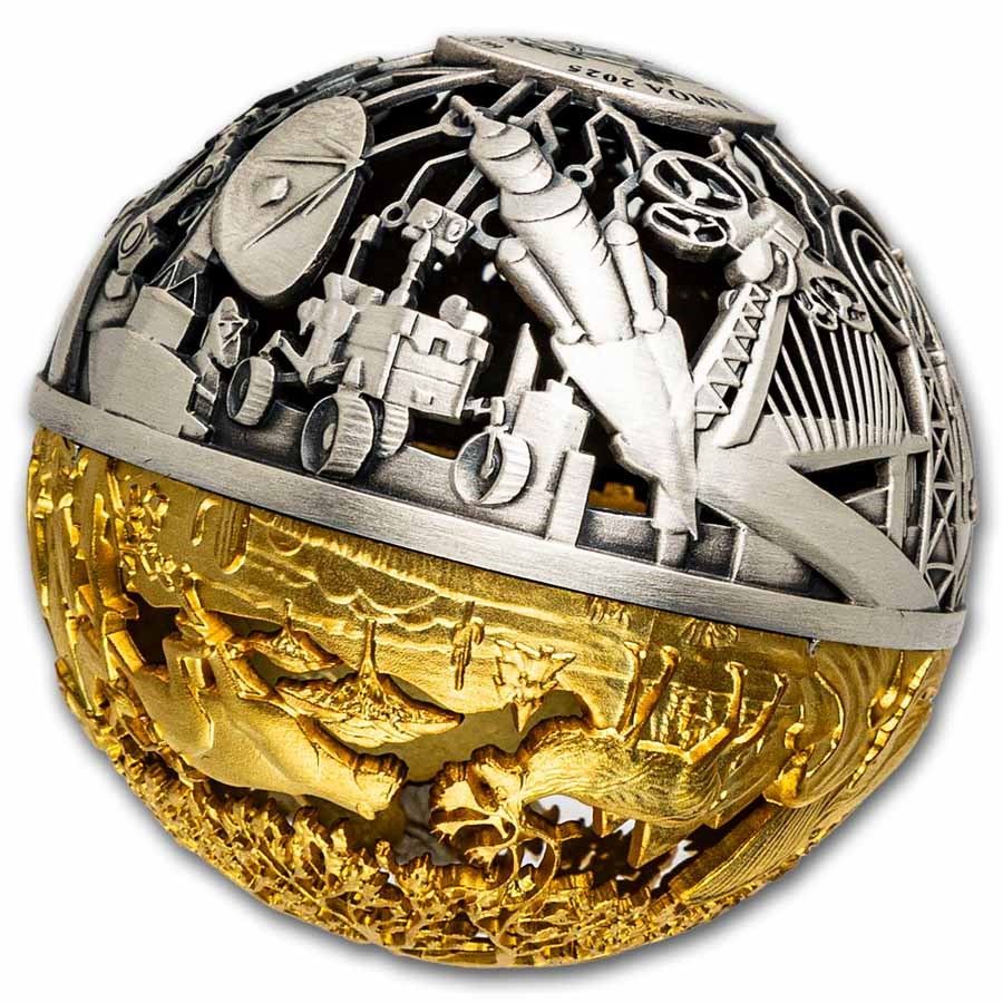 2025 Samoa 2 oz Silver Nature & Technology Filigree Spherical