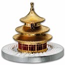 2025 Samoa 3 oz Ag Full Sculpture Temple of Heaven Shaped Coin