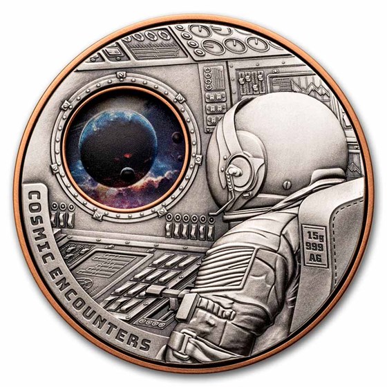 2025 Samoa Silver and Copper Cosmic Encounters Rotating Coin 2025 Samoa Silver and Copper Cosmic Encounters Rotating Coin