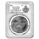 2025 San Marino 1 oz Silver Peregrine Falcon MS-70 PCGS