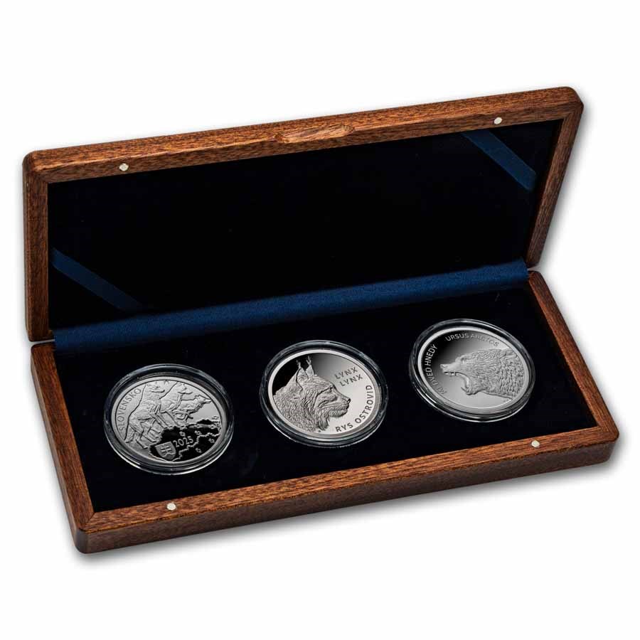 2025 Silver Fauna & Flora in Slovakia 3-Coin Set