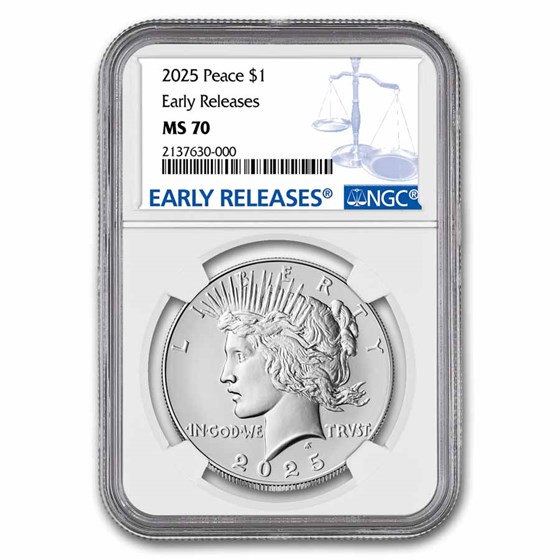 2025 Silver Peace Dollar MS-70 NGC (Early Release) 2025 Silver Peace Dollar MS-70 NGC (Early Release)