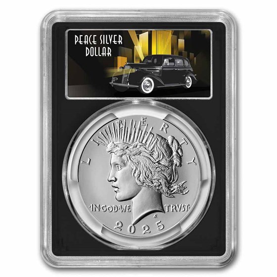2025 Silver Peace Dollar MS-70 PCGS (AR, Black Label) 2025 Silver Peace Dollar MS-70 PCGS (AR, Black Label)