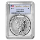 2025 Silver Peace Dollar MS-70 PCGS (First Day of Issue)