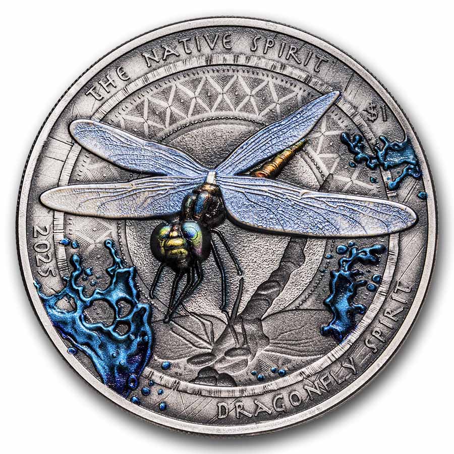 Buy 2025 Sioux 1 oz Silver Metallic Dragonfly UHR | APMEX