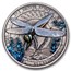 2025 Sioux Nation 1 oz Silver Metallic Wings Dragonfly UHR