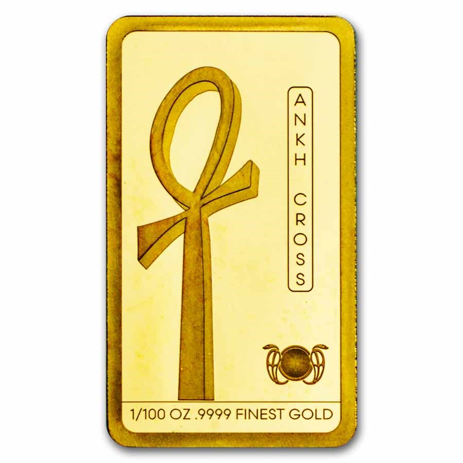 2025 Solomon Islands 1/100 oz Gold Ancient Egypt: Ankh Cross