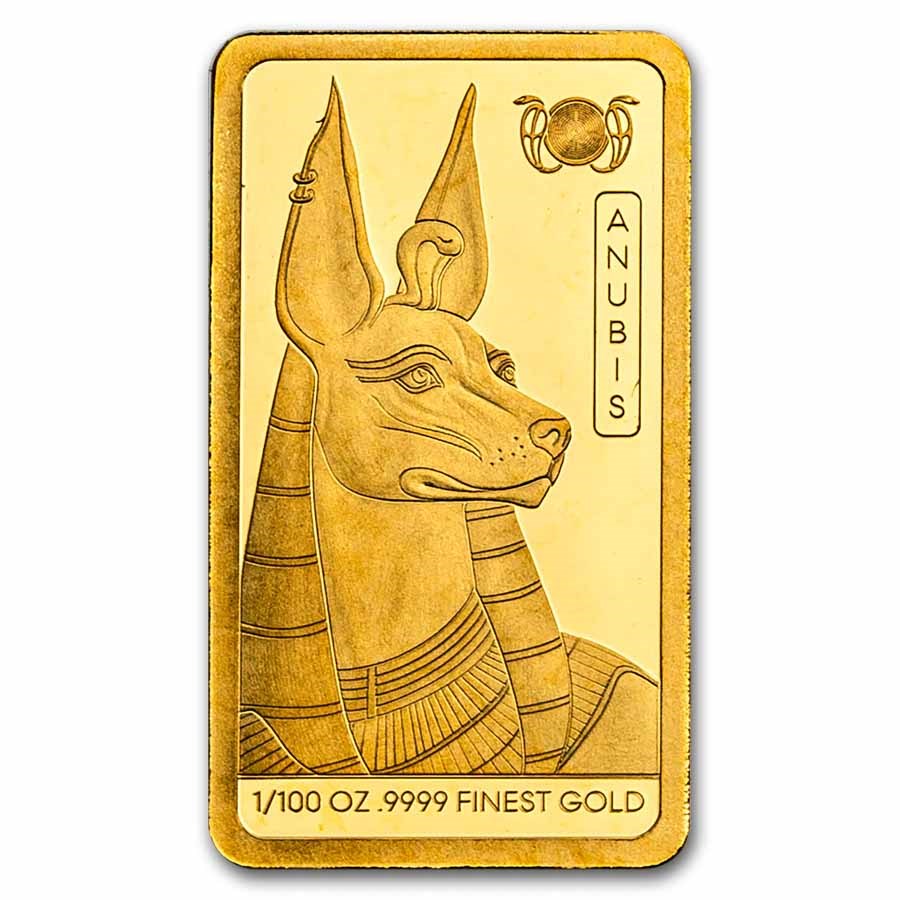 2025 Solomon Islands 1/100 oz Gold Ancient Egypt: Anubis