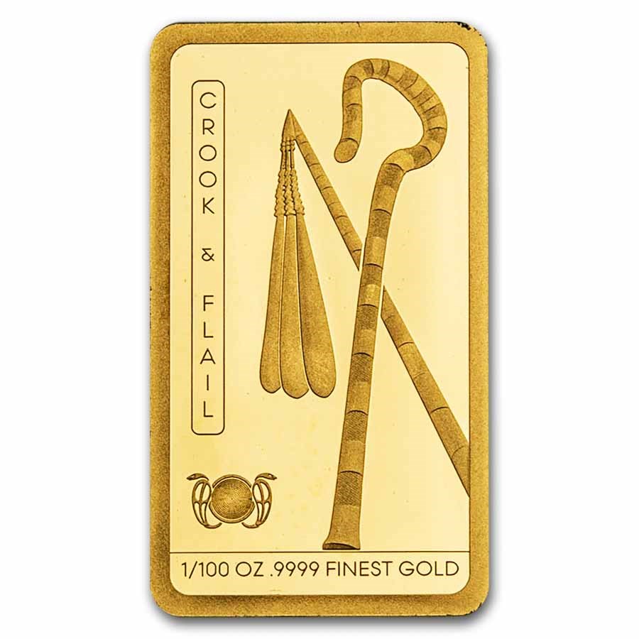 2025 Solomon Islands 1/100 oz Gold Ancient Egypt: Crook and Flail