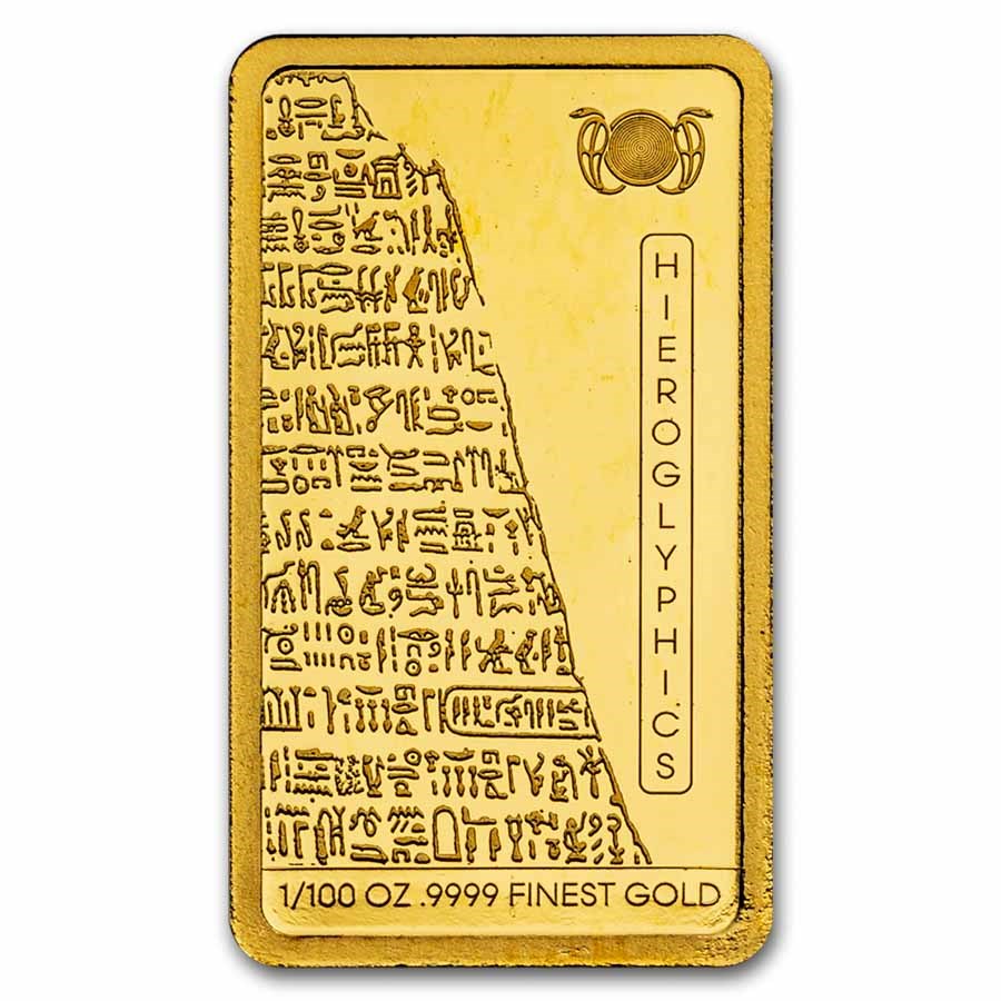 2025 Solomon Islands 1/100 oz Gold Ancient Egypt: Hieroglyphics