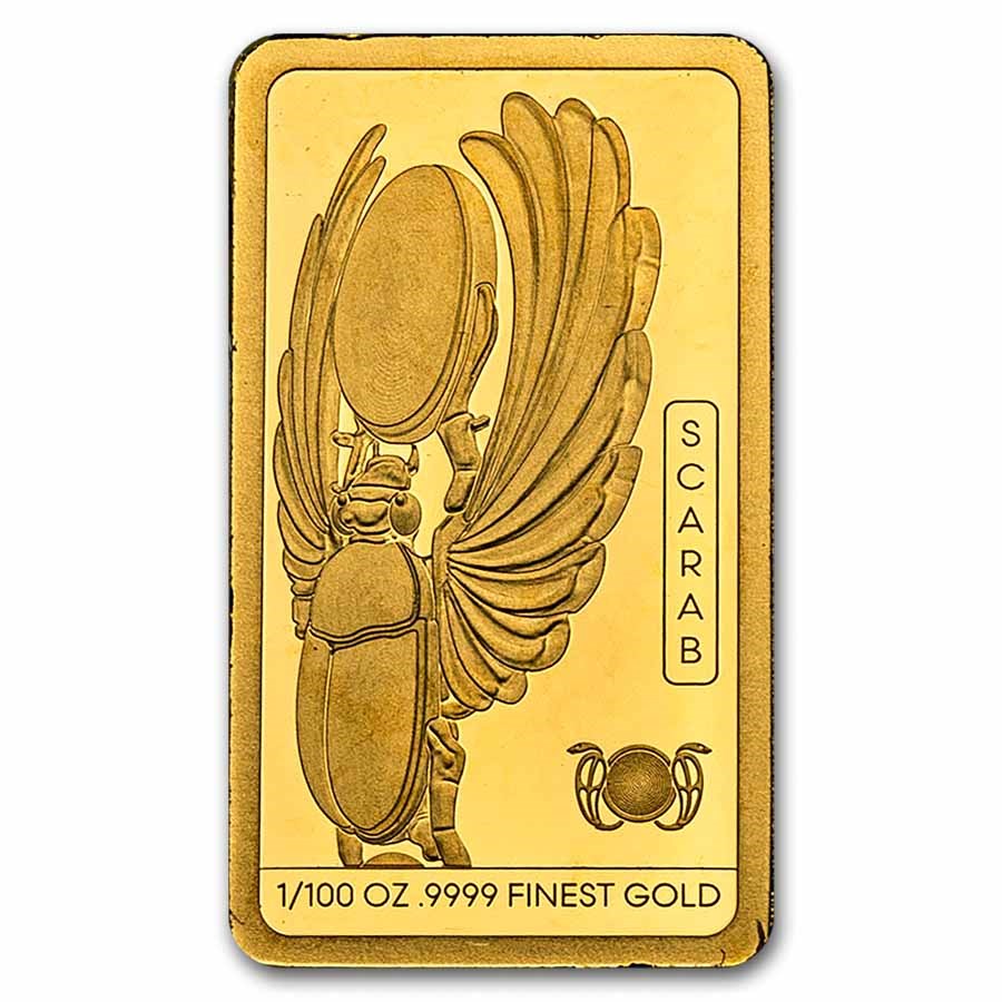 2025 Solomon Islands 1/100 oz Gold Ancient Egypt: Scarab