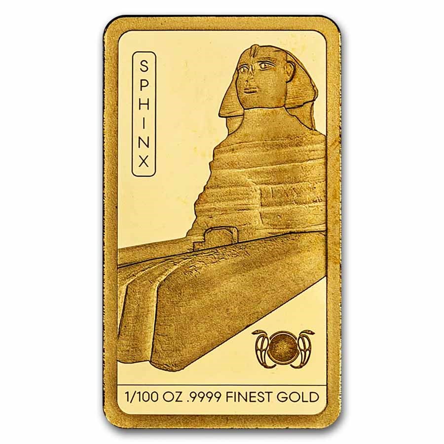 2025 Solomon Islands 1/100 oz Gold Ancient Egypt: Sphinx