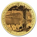 2025 Solomon Islands 1/100 oz Gold Rio de Janeiro (Blister Pack)