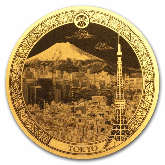 2025 Solomon Islands 1/100 oz Gold Tokyo (Blister Pack)