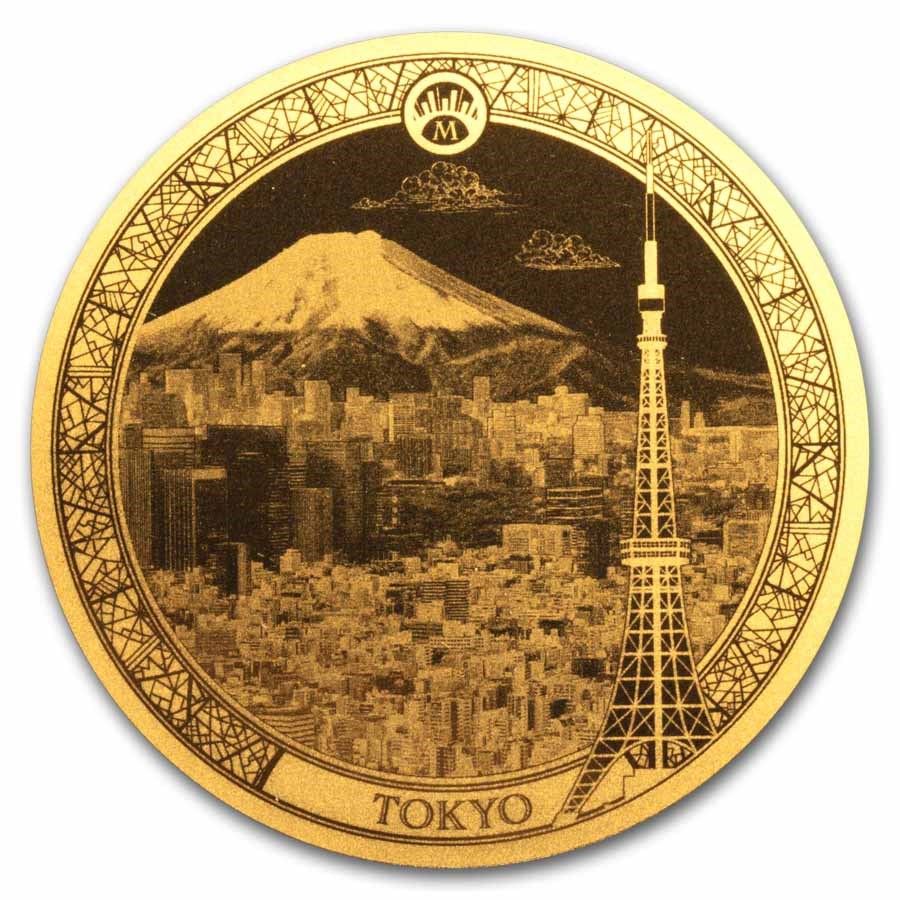 2025 Solomon Islands 1/100 oz Gold Tokyo (Blister Pack)