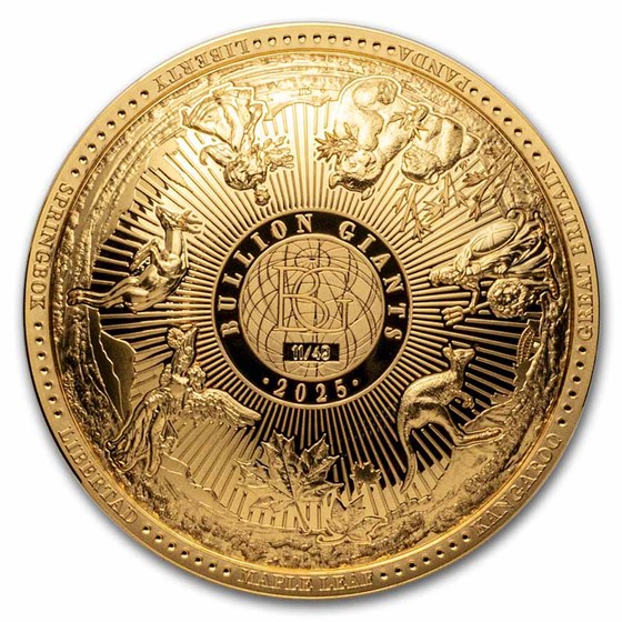 2025 Solomon Islands 40 gram Gold The Bullion Giants (Box & COA) 2025 Solomon Islands 40 gram Gold The Bullion Giants (Box & COA)