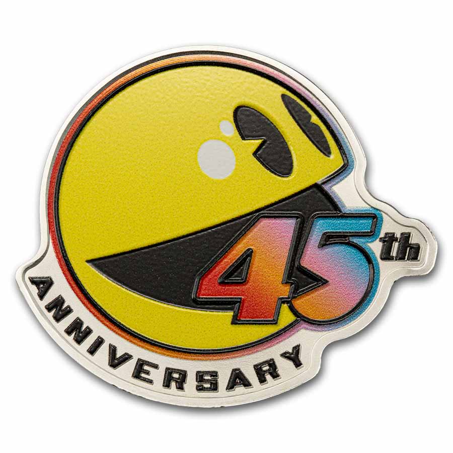Buy 2025 SB 1 oz Silver Colorized $2 PAC-MAN 45 Years | APMEX