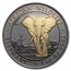 2025 Somalia 1 oz Silver Golden Enigma African Wildlife Elephant