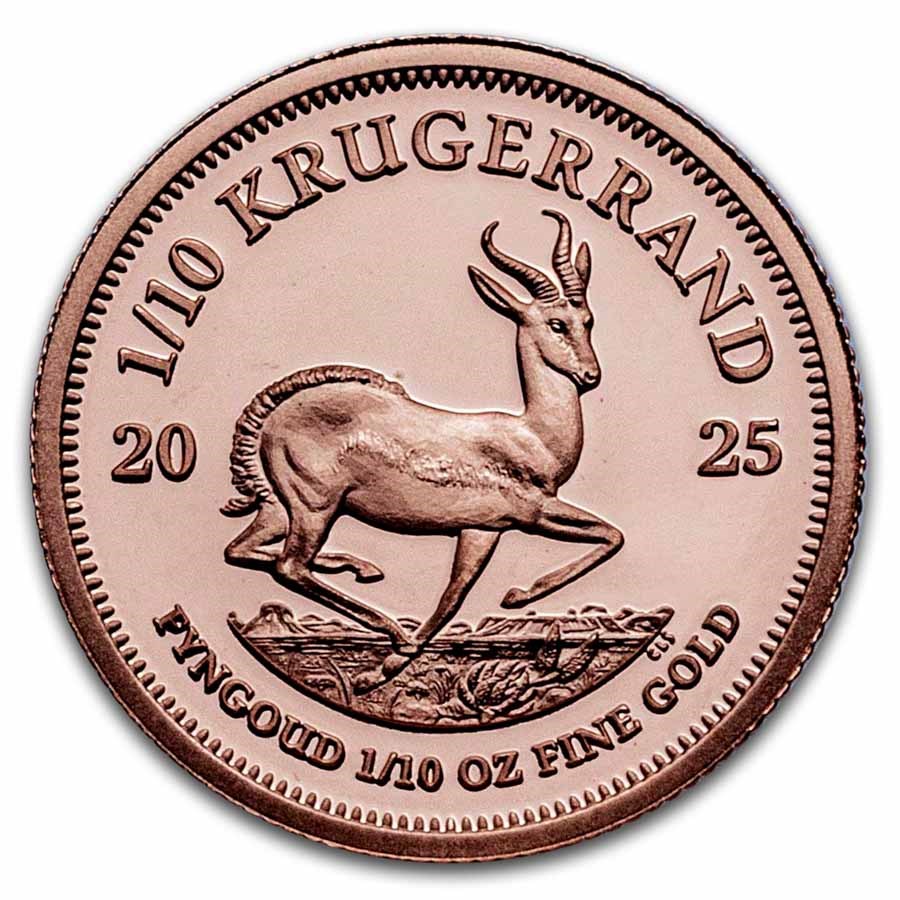 2025 South Africa 1/10 oz Proof Gold Krugerrand