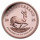 2025 South Africa 1/2 oz Proof Gold Krugerrand