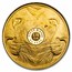 2025 South Africa 1/4 oz Proof Gold Big Five Lion (w/ Box & COA)