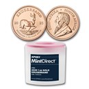 2025 South Africa 1 oz Gold Krugerrand (10-Coin MintDirect® Tube)