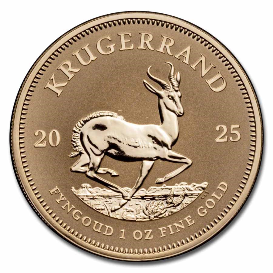 2025 South Africa 1 oz Reverse Proof Gold Krugerrand