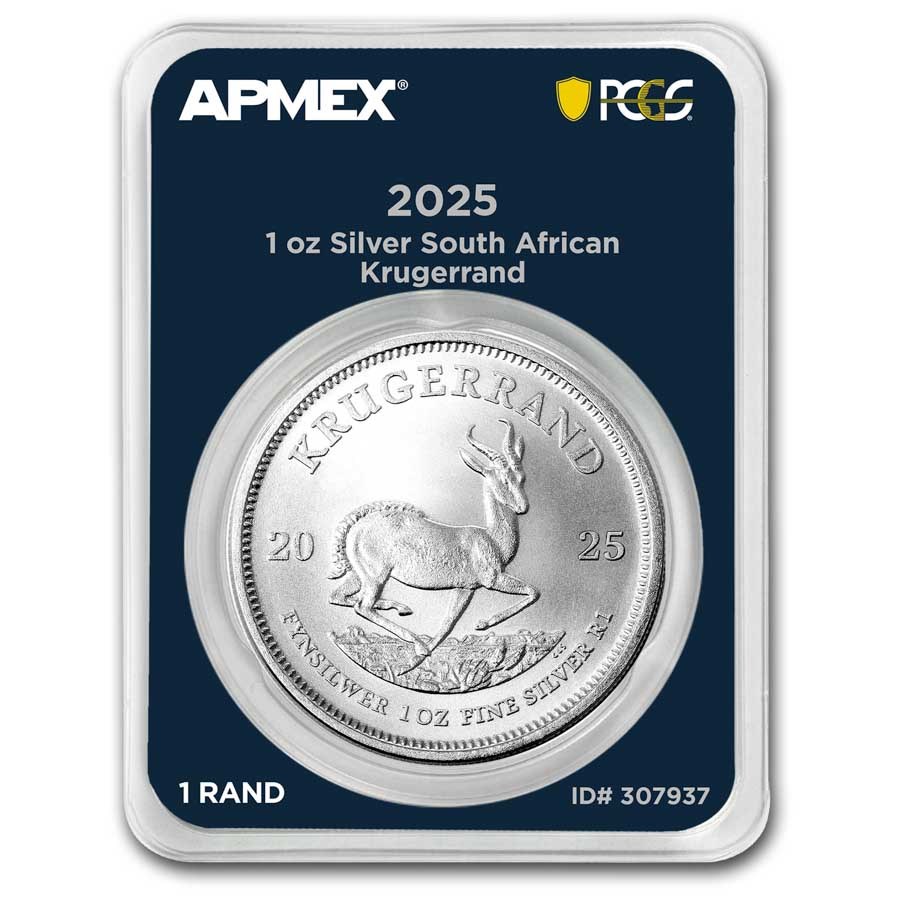 2025 South Africa 1 oz Silver Krugerrand (MD® Premier + PCGS FS)