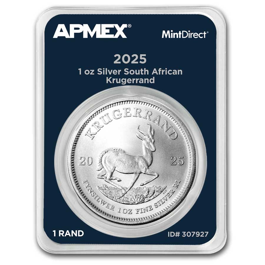 2025 South Africa 1 oz Silver Krugerrand (MintDirect® Single)
