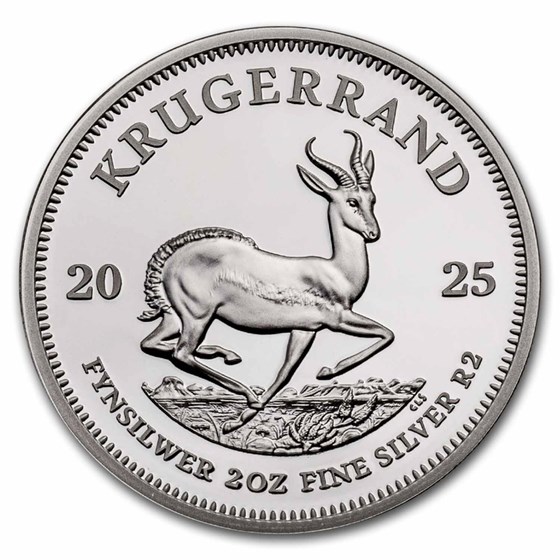 2025 South Africa 2 oz Silver Krugerrand Proof 2025 South Africa 2 oz Silver Krugerrand Proof