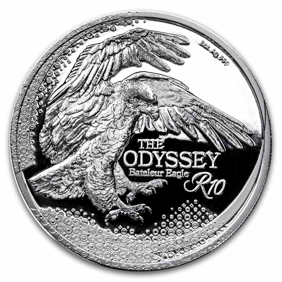 Buy 2025 South African 2 oz Silver Odyssey Bateleur Eagle | APMEX