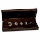 2025 South Africa 5-coin Gold Krugerrand Fractional Proof Set