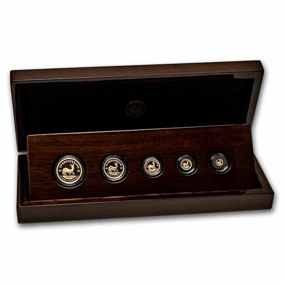 2025 South Africa 5-coin Gold Krugerrand Fractional Proof Set 2025 South Africa 5-coin Gold Krugerrand Fractional Proof Set