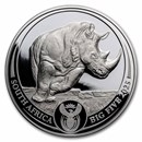 2025 South Africa 5 oz Silver Big Five Rhino Proof (w/ Box & COA)