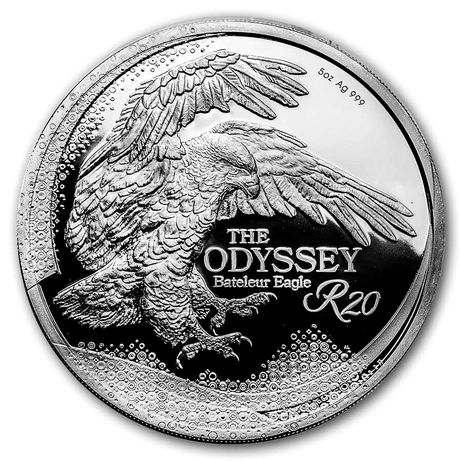 2025 South Africa 5 oz Silver The Odyssey Series: Bateleur Eagle