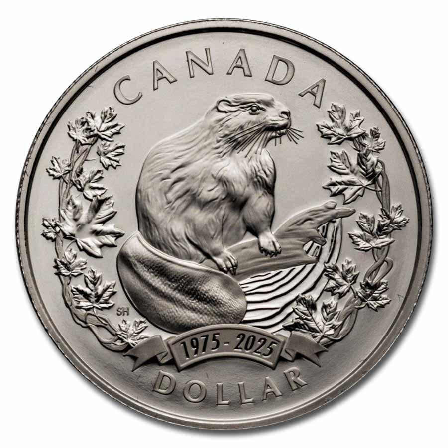 2025 Special Edition Silver Dollar 50th Anniversary of the Beaver