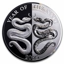 2025 Tokelau 1 oz Silver Proof Year of the Snake Mirror Snake