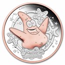 2025 TUV 2 oz Silver SpongeBob SquarePants Patrick Star Gilded 2025 TUV 2 oz Silver SpongeBob SquarePants Patrick Star Gilded
