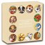 2025 TUV 5 oz Silver Colorized Twelve Baby Lunar Animals Proof
