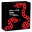 2025 Tuvalu 1 oz Ag Year of the Snake Rotating Charm Antiqued