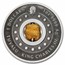 2025 Tuvalu 1 oz Ag Year of the Snake Rotating Charm Antiqued